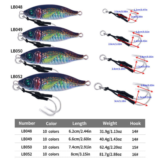 HENGJIA Señuelos De Pesca De Mar 10 Colores Ojos 3D