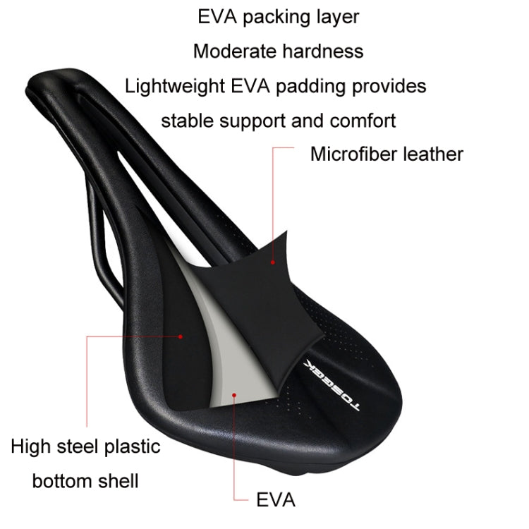 TOSEEK Cojín De Asiento Ancho Para Bicicleta Con Absorción