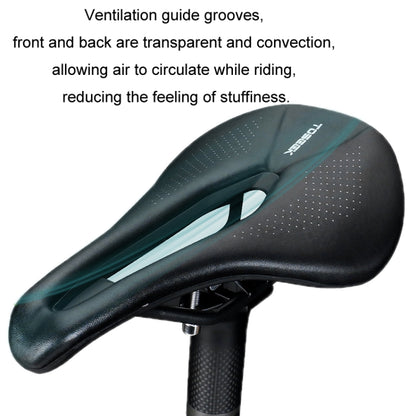 TOSEEK Cojín De Asiento Ancho Para Bicicleta Con Absorción