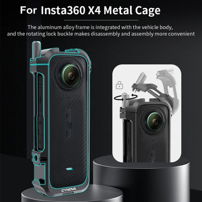 CYNOVA Insta360 X4 Metal Cage Protección de Aluminio