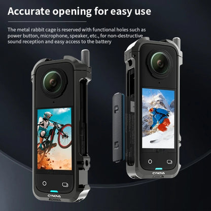 CYNOVA Insta360 X4 Metal Cage Protección de Aluminio