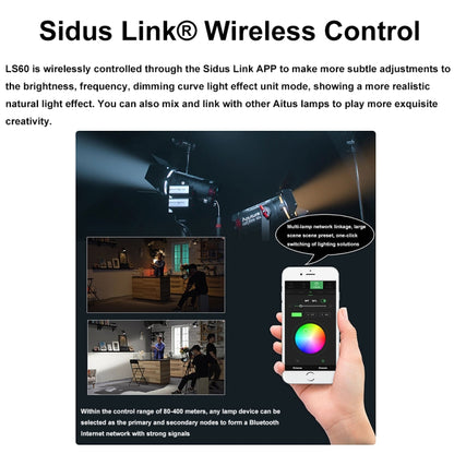 Aputure LS60 Luz LED Fotografía y Video Resistente al Agua