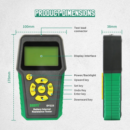 DUOYI DY223 Instrumento Diagnóstico Voltaje y Resistencia