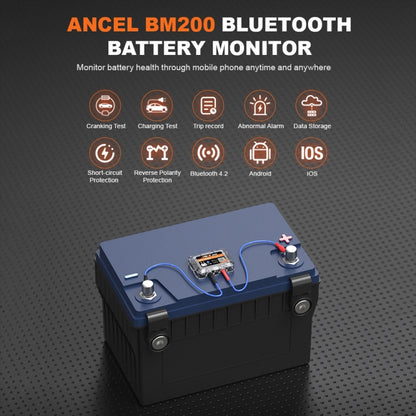 ANCEL BM200 Probador De Batería Automotriz Bluetooth 4.2