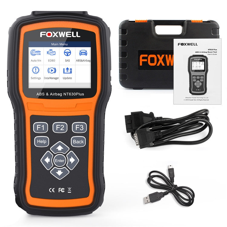 FOXWELL NT630 Plus Escáner OBD2 Purga ABS Automática