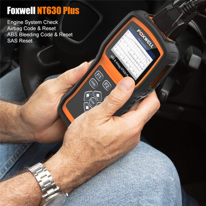 FOXWELL NT630 Plus Escáner OBD2 Purga ABS Automática