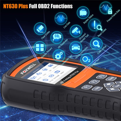 FOXWELL NT630 Plus Escáner OBD2 Purga ABS Automática