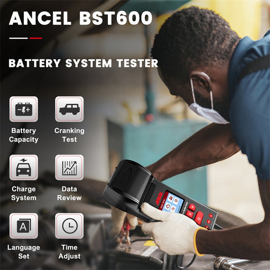 ANCEL BST600 Probador de Batería Automotriz 12V 24V CCA