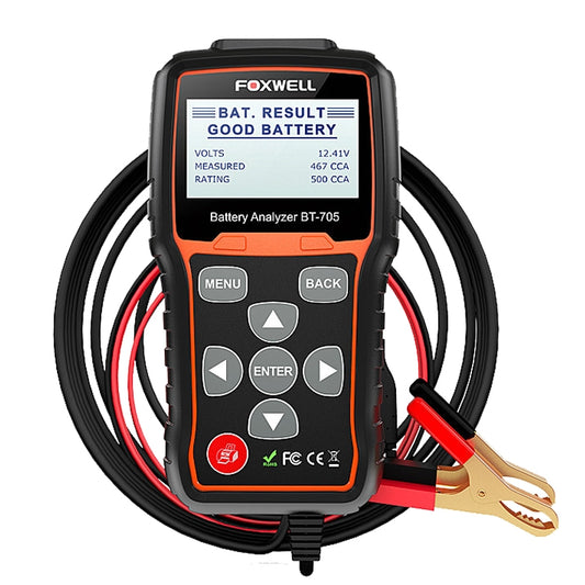 FOXWELL BT705 Analizador De Batería Automotriz Prueba De Carga