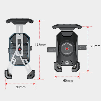 Kewig Soporte Navegación Elevado Moto Antirrobo Exterior