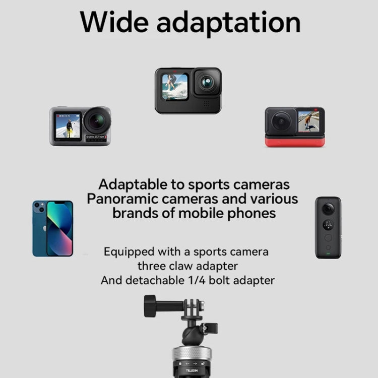 Telesin Trípode Plegable 360 Grados para GoPro Insta360