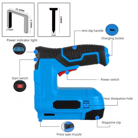MOYI Home Clavadora Inalámbrica 3,7V Portátil para Madera