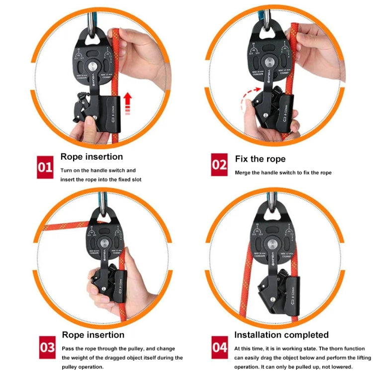 XINDA XD-8620 Grúa De Rescate Con Polea Elevadora Portátil