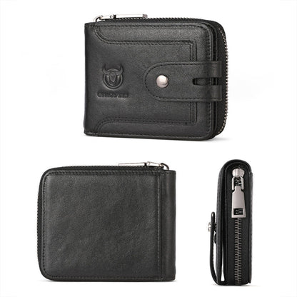 Bull Captain 232 Cartera Piel De Vaca RFID Para Hombre