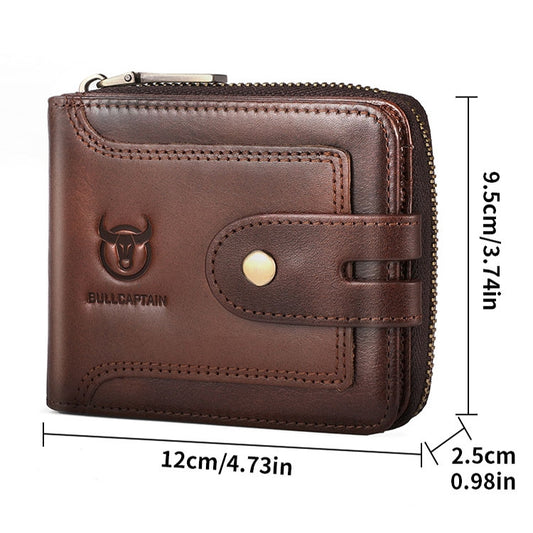 Bull Captain 232 Cartera Piel De Vaca RFID Para Hombre