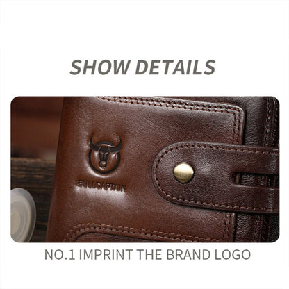 Bull Captain 232 Cartera Piel De Vaca RFID Para Hombre
