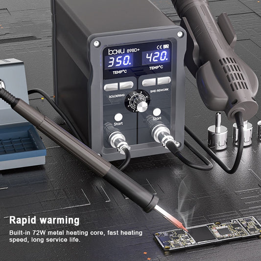 BAKU BA-898D+T12 Estación Soldadura Temperatura Ajustable