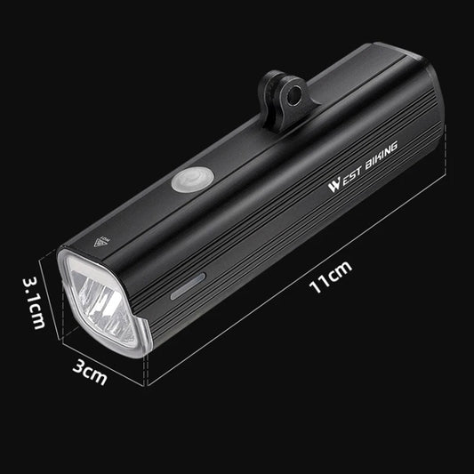 WEST BIKING Tipo C Faro Bicicleta Aluminio Alto Brillo