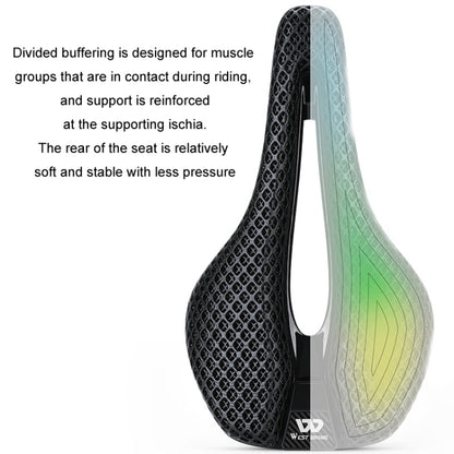 WEST BIKING EM21T7002 Asiento Para Bicicleta De Fibra De Carbono Ultraligero