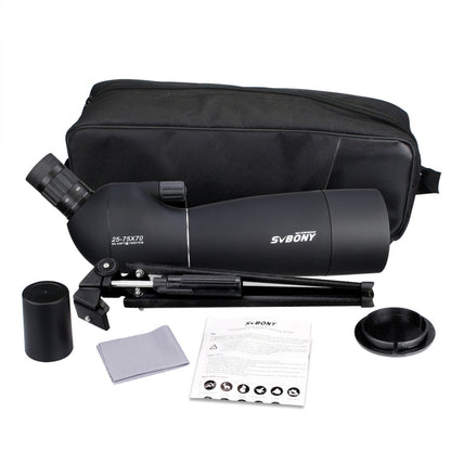 SVBONY SV28 Telescopio para Aves 25-75x70 Observacion de Campo