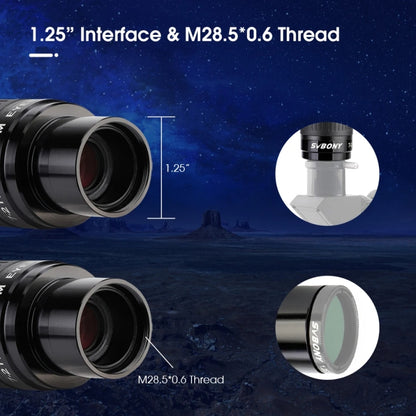 SVBONY SV135 Ocular Telescopio Con Zoom 1,25 Pulgadas 7-21 mm