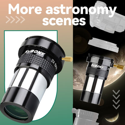 SVBONY SV137 Ocular Telescópico 2X 1,25 Pulgadas M42