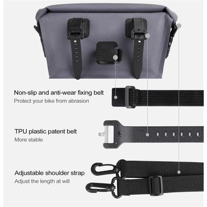 Rhinowalk X20997 Bolsa para Manillar de Bicicleta Impermeable 4L