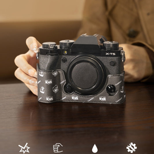 FUJIFILM X T5 D161 Estuche Cuero Para Cámara Antideslizante
