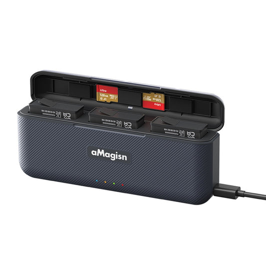 AMagisn DJI Action 5 Pro Cargador Caja Almacenaje USB C PD