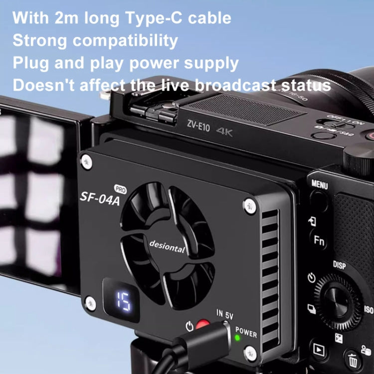 Live Enfriador De Cámara Para Sony ZV1 Turbo Silencioso