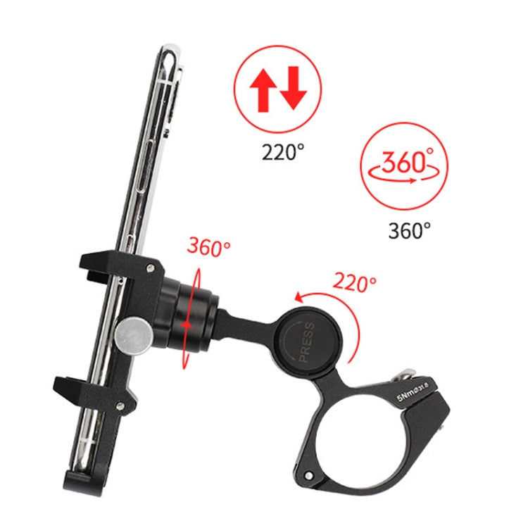 GUB PLUS21 Soporte Teléfono Bicicleta 360 Grados Universal