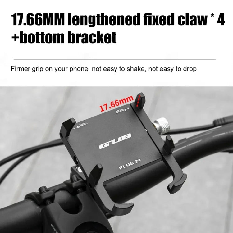 GUB PLUS21 Soporte Teléfono Bicicleta 360 Grados Universal