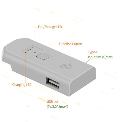 DJI YX Neo Cargador De Batería USB C Carga Rápida 52min
