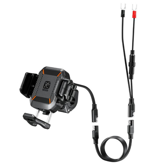 Kewig M33-A5 Cargador Inalámbrico Antirrobo Exterior 15W Soporte Teléfono