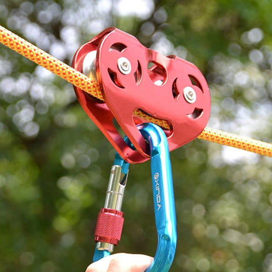 XINDA XD-Q9676 Cuerda de Deslizamiento Exterior con Doble Polea