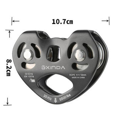 XINDA XD-Q9676 Cuerda de Deslizamiento Exterior con Doble Polea