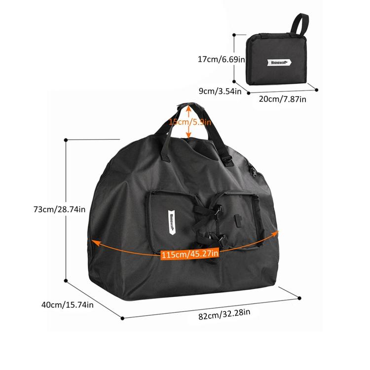 Rhinowalk RF203BK Bolsa Impermeable para Bicicleta Plegable