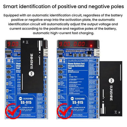 V9 Activación Placa de Carga Batería Detección Inteligente