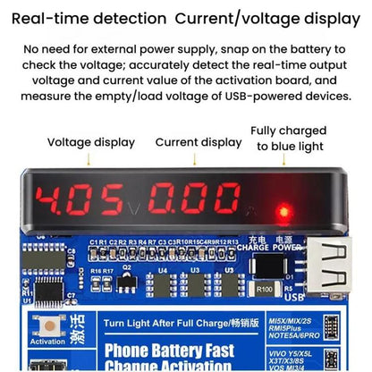 V9 Activación Placa de Carga Batería Detección Inteligente