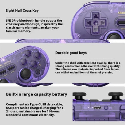 8BitDo SN30 Pro Retro Special Edition Gamepad Bluetooth Multiplataforma