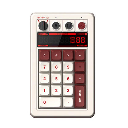 8BitDo Retro18 Teclado Numérico Mecánico Conexión Trimodo Bluetooth 2,4G USB-C