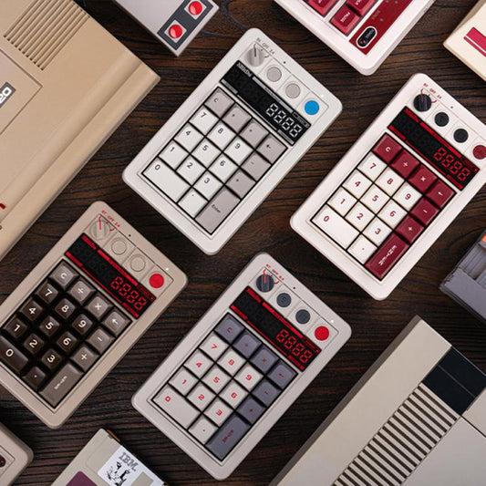 8BitDo Retro18 Teclado Numérico Mecánico Conexión Trimodo Bluetooth 2,4G USB-C