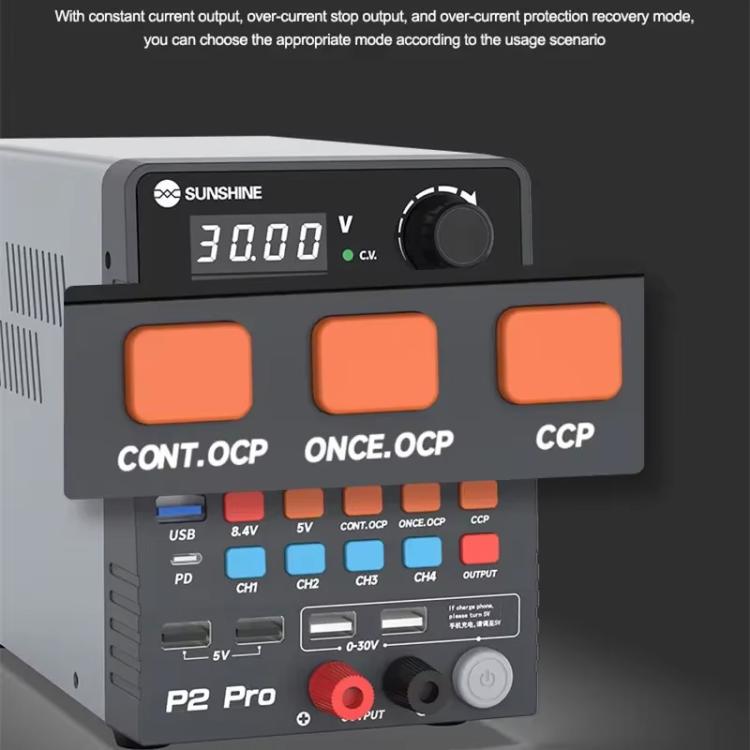 SUNSHINE P2 Pro Regulador CC 0-30V Fuente de laboratorio