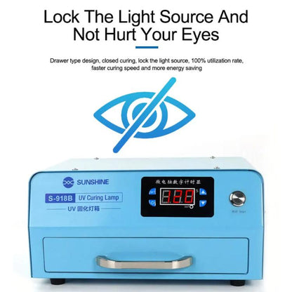 SUNSHINE S-918B Caja UV LED de Curado 30W Pantallas