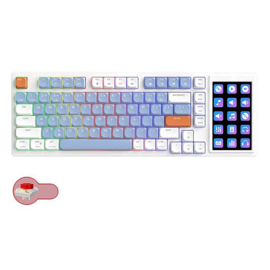Ajazz AKP815 Teclado Mecánico Para Juegos Con Pantalla LCD RGB