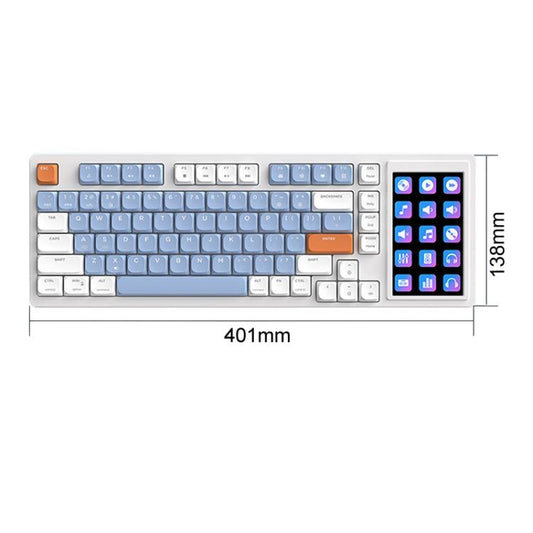 Ajazz AKP815 Teclado Mecánico Para Juegos Con Pantalla LCD RGB