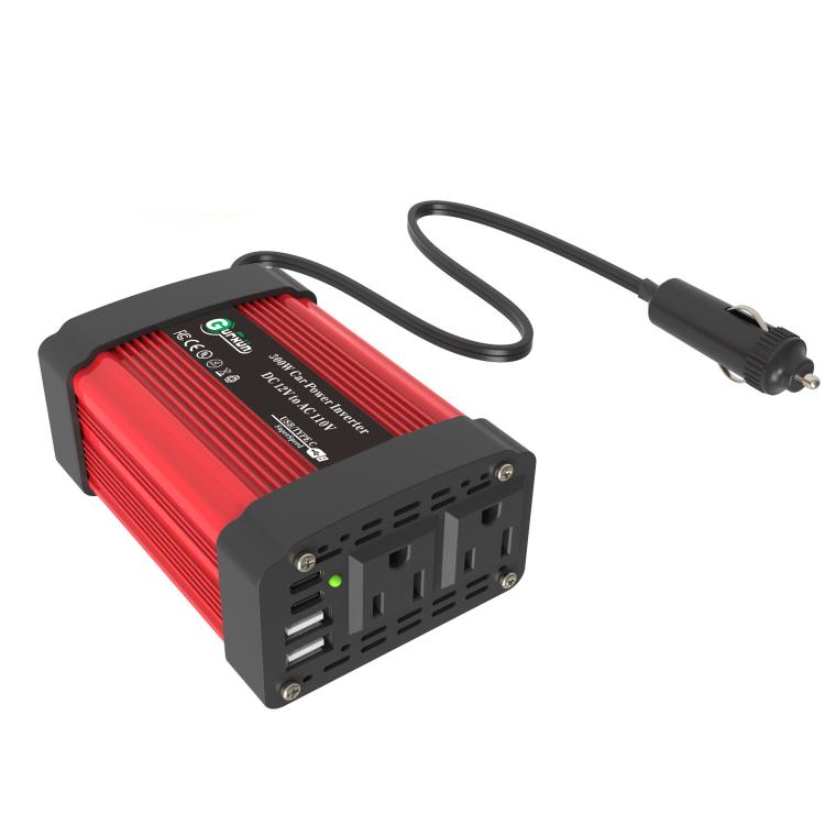 Gurxun 300W Inversor De Coche Onda Cuadrada USB Type-C