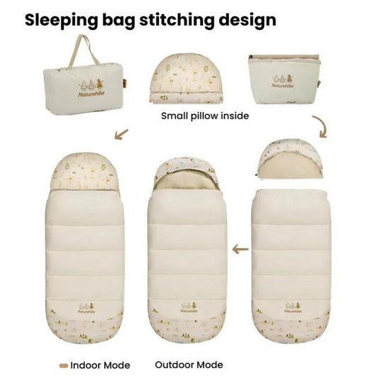 NatureKids Saco Dormir Infantil Algodón Camping 6-15C