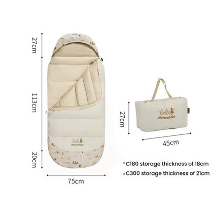 NatureKids Saco Dormir Infantil Algodón Camping 6-15C