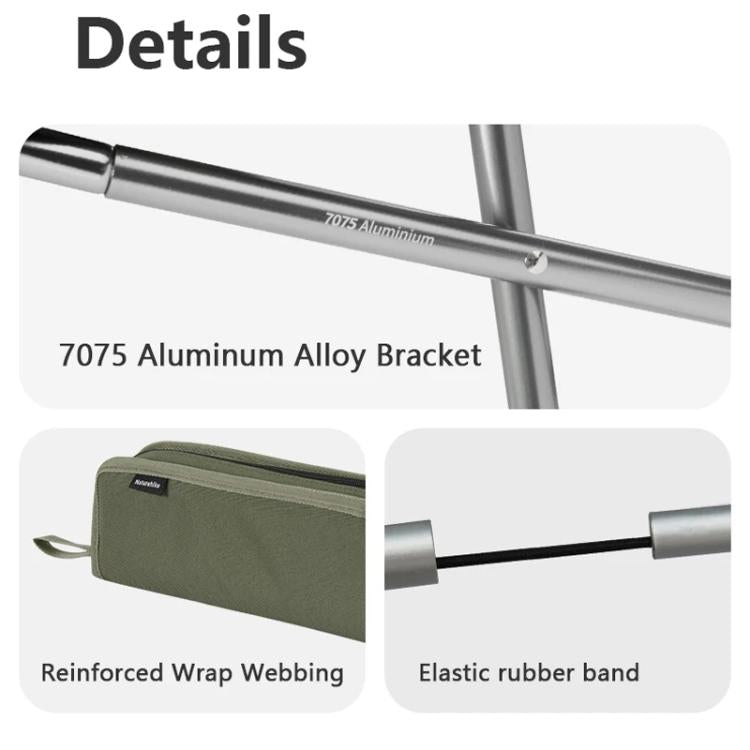 Naturehike Taburete Plegable Aluminio Ultraligero Acampar